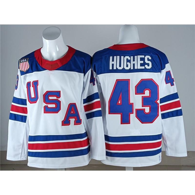 NHL Hockey Jersey USA Team Canada National Ice Uniform Cotton Sport Shirt Men