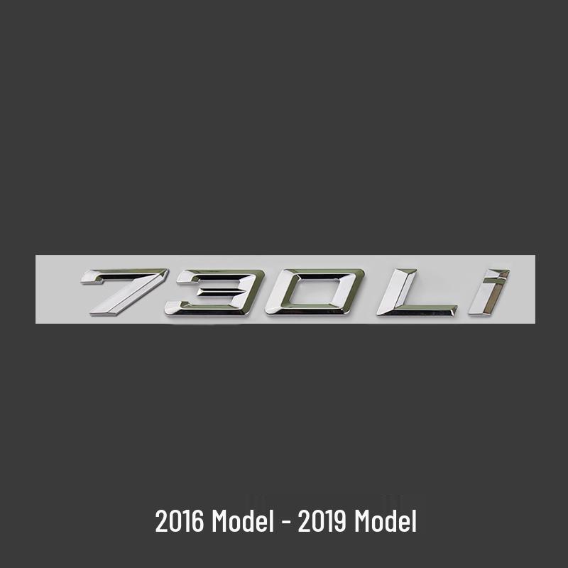 BMW 7 Series 23 Model Rear Emblem Sticker (740Li, 730Li, 750Li, 760Li)
