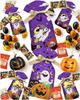 Halloween Sweets Individually Wrapped 8 Pieces Ribbon Ghost Package Present Sweets Pre-wrapped Large Quantity Bucket Party Sweets Gift
