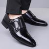 Classic Men'S Leather Shoes British Gentleman Style Groom'S Wedding And Party Adult Shoes Outdoor Fashion Street Versatile