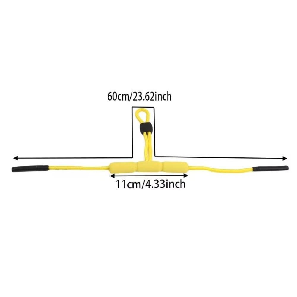1PC Adjustable Length Floating Glasses Strap Polyester Foam Foam Floatable Design Eyewear Retainer Lanyard Durable Non-slip
