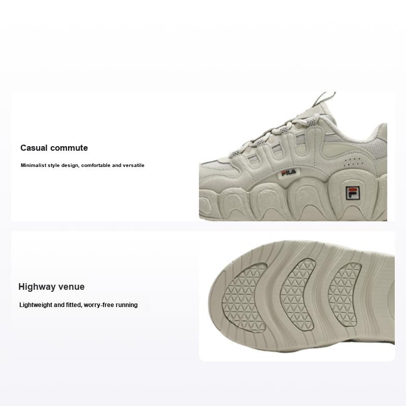 Fila Круассан Удобные Простые Флисовые Низкие Кроссовки Женские кроссовки Овсянка F12W441115FOM