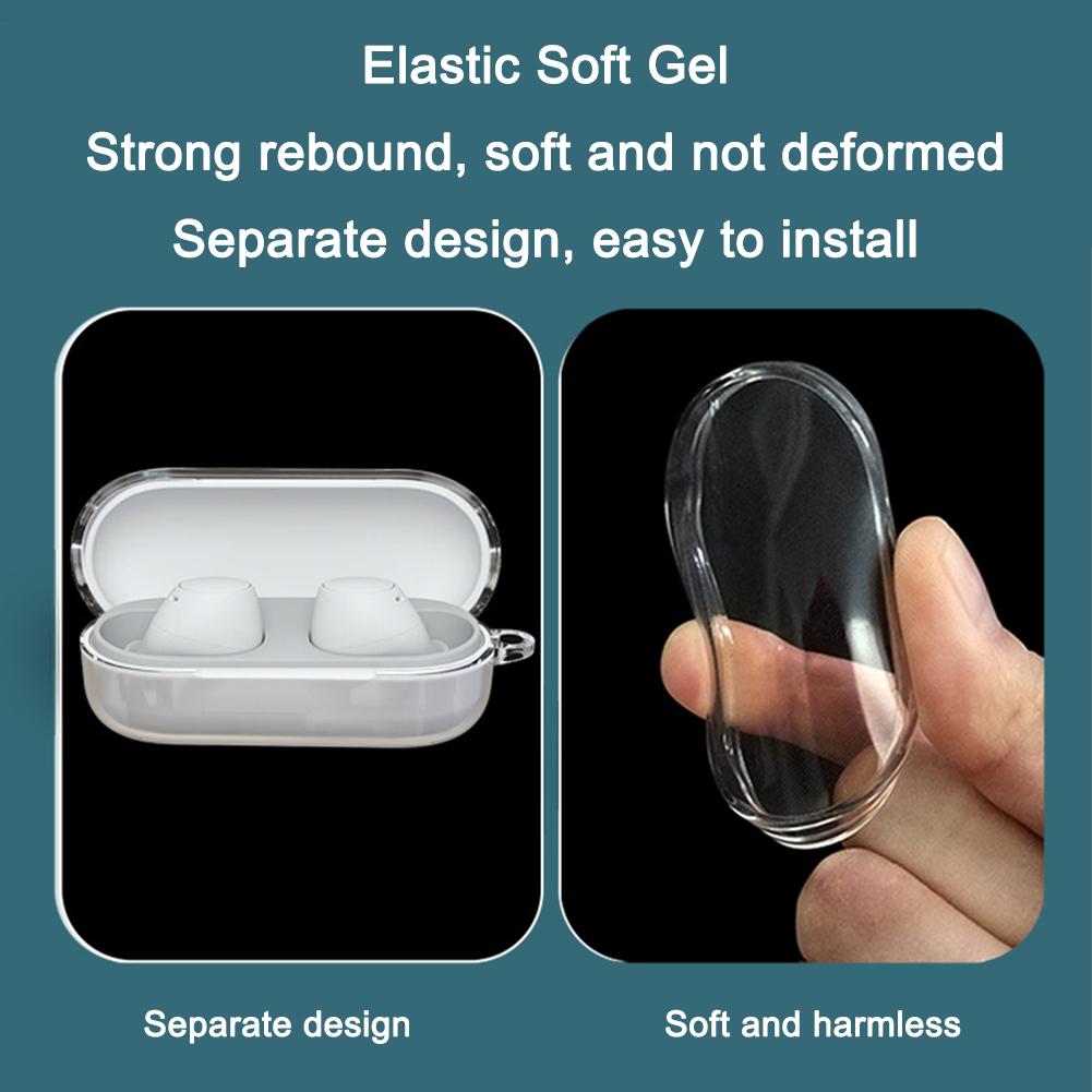 Прозрачный защитный чехол WF-C510 Чехол с ремешком Гибкий чехол с защитой от царапин или для WF-C51 K1Y3