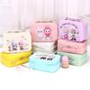 Милая мультяшная косметичка Labubu, многофункциональная ручная переносная сумка для хранения, маленькая квадратная сумка для подарков на день рождения детей
