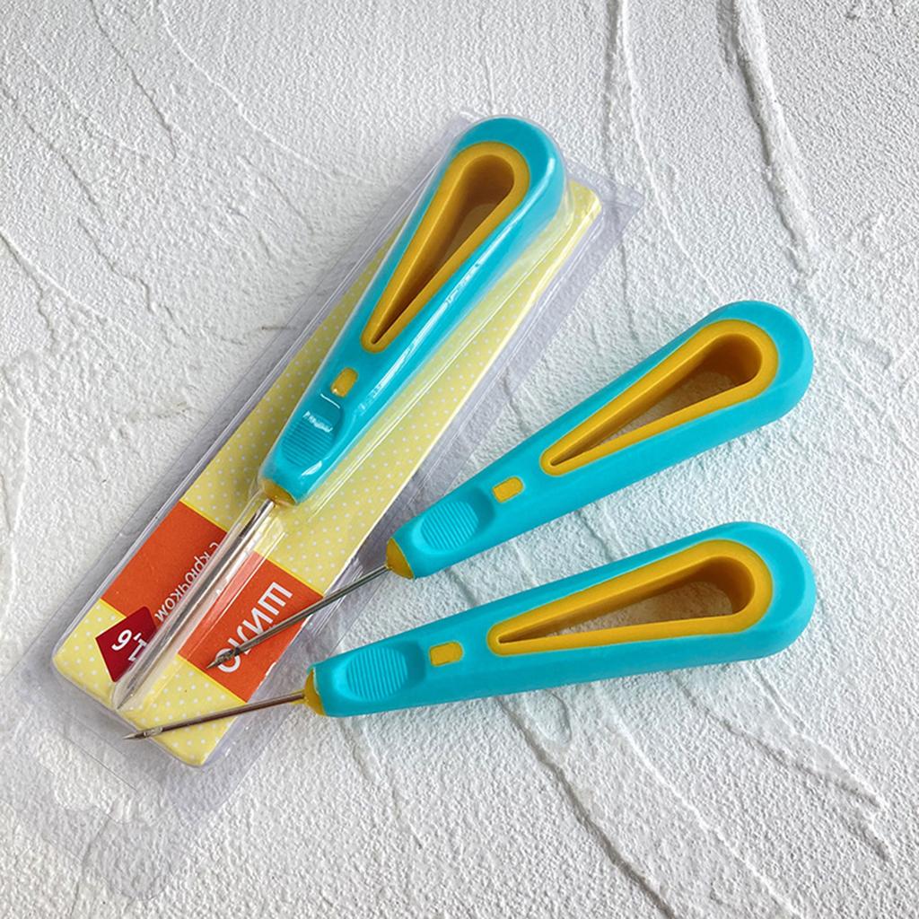 Нескользящая ручка Инструмент для шила для царапания Кожаное шило Инструмент Стальной конус Пробивка Кожаный дырокол Инструмент для шитья Ремонта