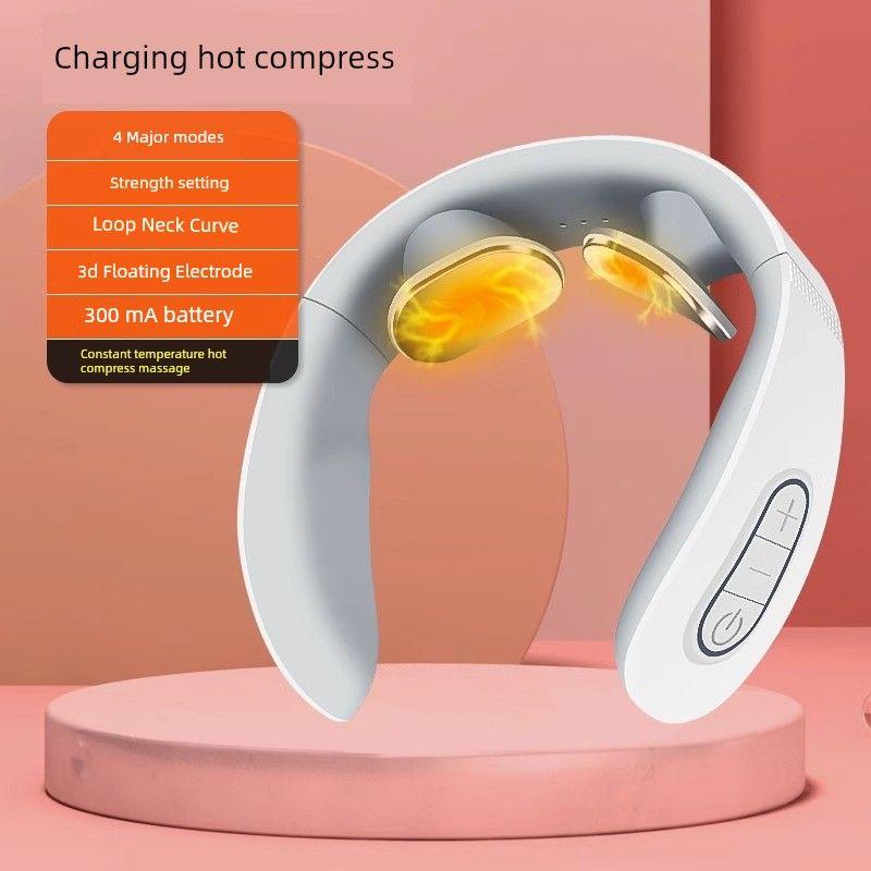 Neck Massager Neck Shoulder Neck Massage Instrument Hot Compress Neck Handy Gadget Dredge Spine Intelligence Neck Massager 2084