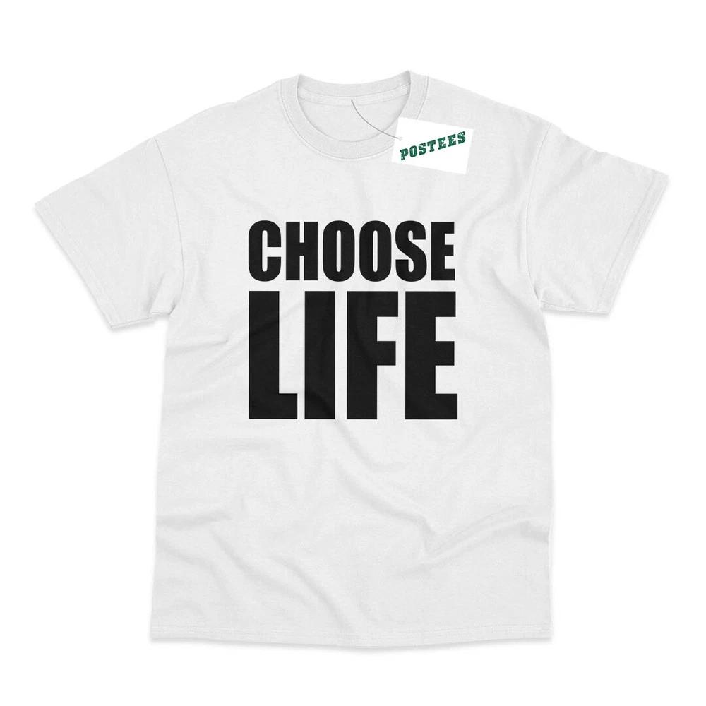 Choose Life Wham George Michael Inspired 80s Fancy Dress Printed TShirt