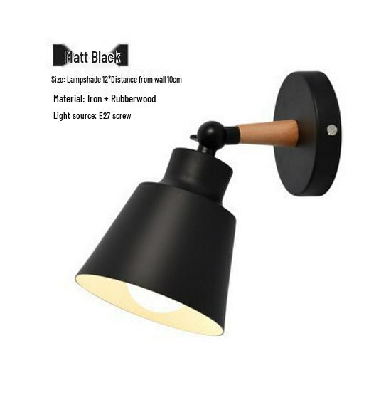 Скандинавский Современный Настенный Светильник Макарон - Спальня, Ресторан, Коридор, Лестница и Гостиная E27 Ночник.