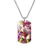Tanjiro Nezuko Inosuke Zuhira Stainless Steel Color Printed Necklace Collection Holiday Gifts