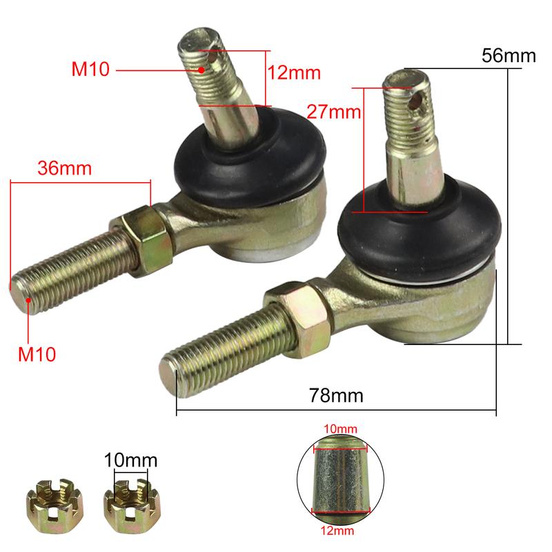 Комплект рулевых наконечников для Yamaha Raptor 350 660 YFM 350 660 YFM-660 YFM660R YFZ 350 Banshee 350 Компонент Двигателей Мотоциклов