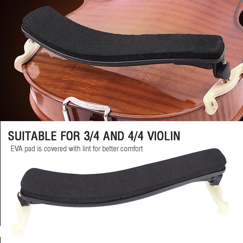 Adjustable Shoulder Rest Plastic Frame EVA Pad Accessory for 3/4 4/4 Fiddle Violin