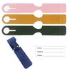 Double-sided Leather Luggage Tag with Cardstock Strap