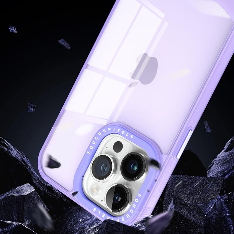 Чехол для iPhone 14 Pro Max, двухцветный ТПУ чехол для телефона, прозрачная задняя панель против царапин