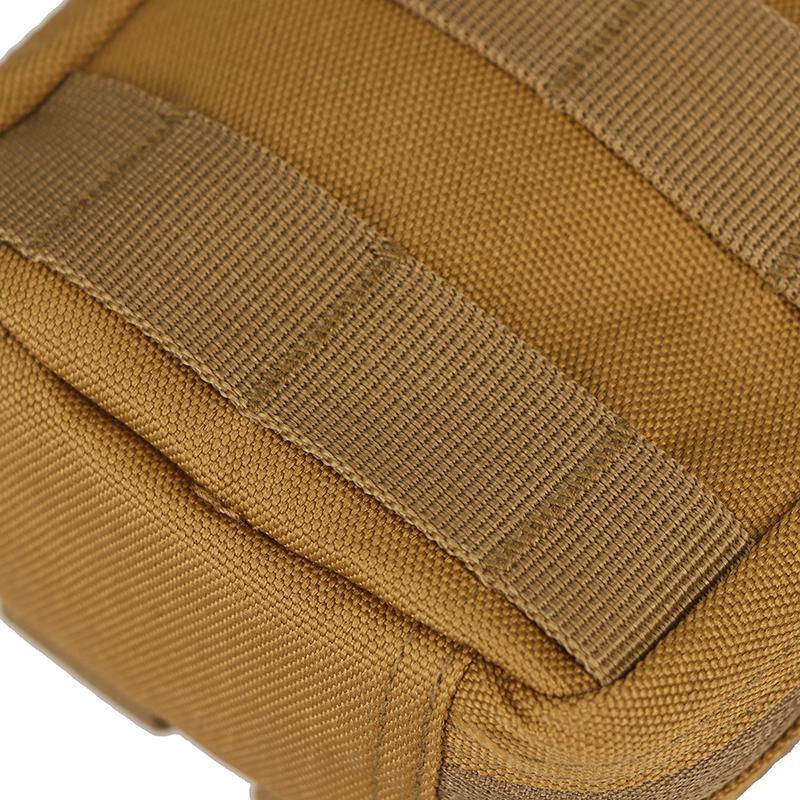 Маленькая тактическая подсумка Микро утилитарная Molle-совместимая сумка Съемный прозрачный карман для ID Мини-нож Компас Фонарик Сумка для хранения карт Пояс