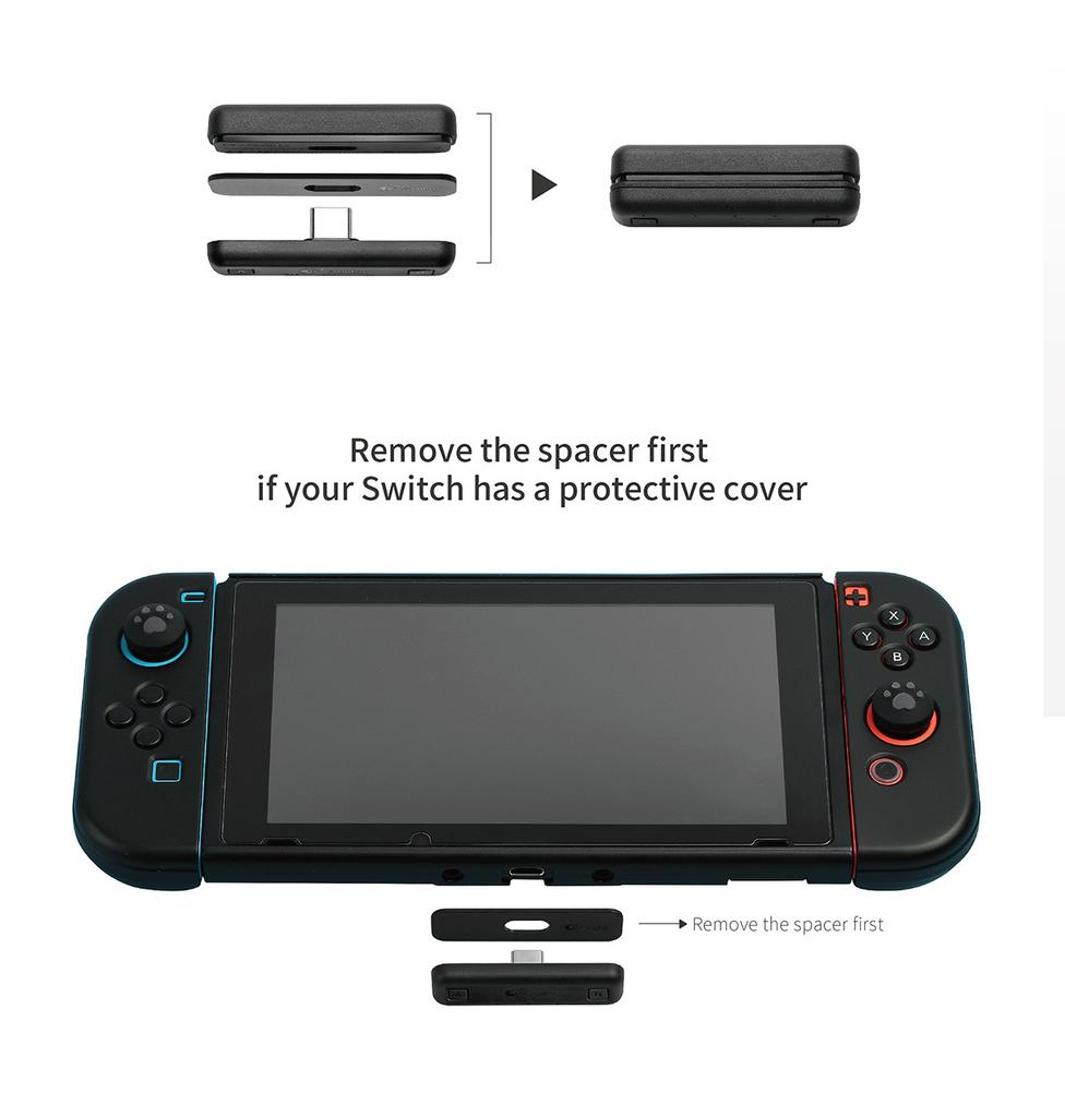 Адаптер аудио Bluetooth-приемника NS07 PRO, совместимый с консолью Switch