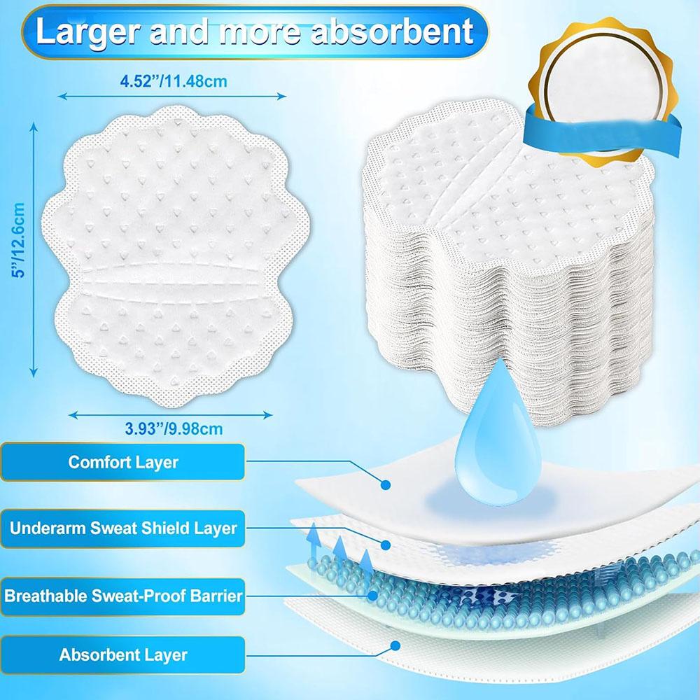 180 шт. подмышечных вкладышей от пота для мужчин, при гипергидрозе и для встреч на открытом воздухе