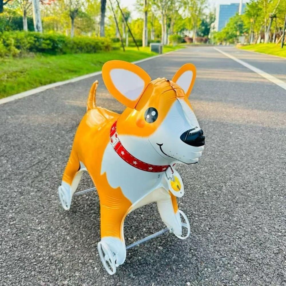 with Wheels Cartoon Movable Balloon Animals Walking Balloon  Kids Birthday Party Decoration