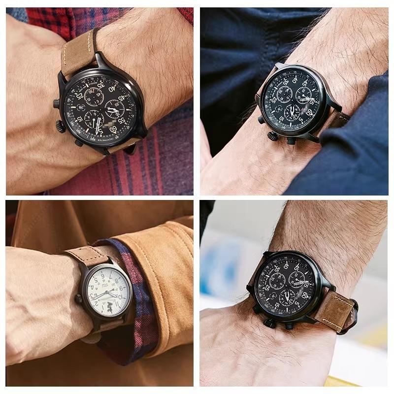 Для серии Timex T49905 T49963 T49953 TW4B01900 Оригинальный кожаный ремешок Мужской матовый браслет из коровьей кожи 20 мм 22 мм Черный Коричневый