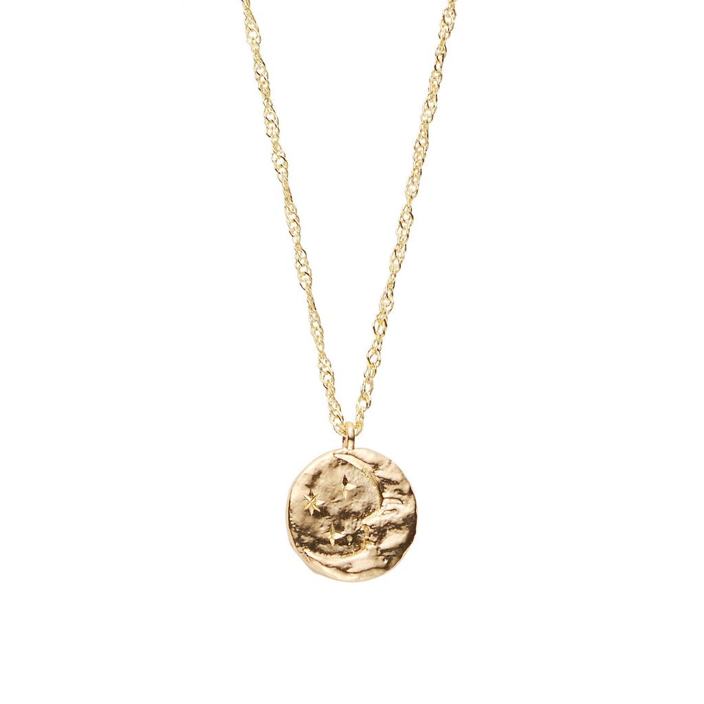 Vendome Necklace K10 Yellow Gold Sun and Moon Coin GJVN045455YG [Official] [VIH Aoyama]
