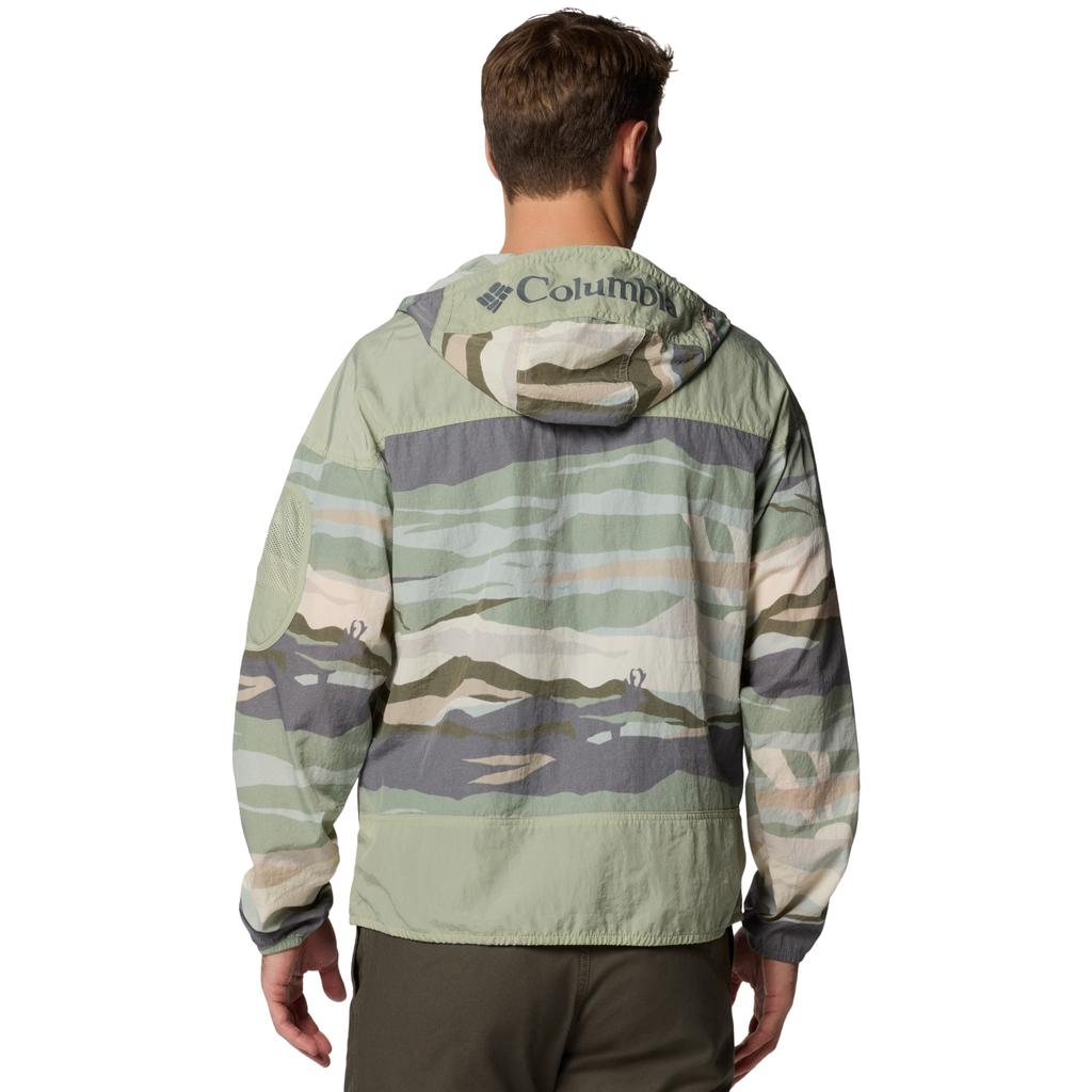 Columbia Challenger II Novelty Windbreaker Jacket, Mens green Jacket