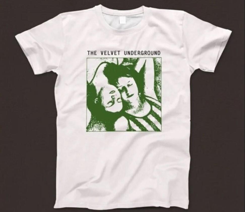 Футболка The Velvet Underground 870 Ретро Белая Унисекс Графическая футболка
