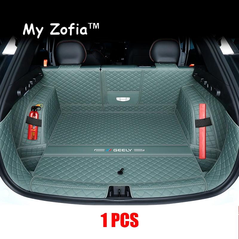 For Geely Cityray 2024 2025 boyue Car Leather Trunk Mat Boot Durable Liner Waterproof Mud Protector Cargo Carpet Accessories