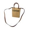 Used LOEWEShoulder Bag Brown leather/Raffia Women