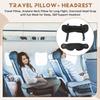 GYTB-For Sleep Travel Pillow, Airplane Neck Support, Oversized Head Strap With Eye Mask For Long Flights, 360° Headrest