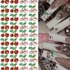 10 шт. Гипоаллергенные 3D-подвески для дизайна ногтей «вишня» со сверкающим цирконом — элегантные украшения для дома и салона в упаковках