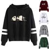 Women Hooded Long Sleeve Letter Bear Drawstring Pullover Hoodie Fashion Hoodies