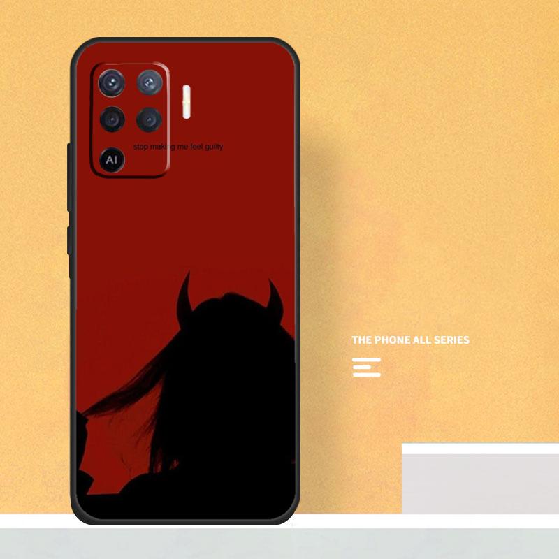 Devil Woman Case For Oppo A5 A6 Pro A16 A76 A96 A17 A57 A40 A60 A80 A98 A58 A78 A18 A38 A54 A74 A94 A15