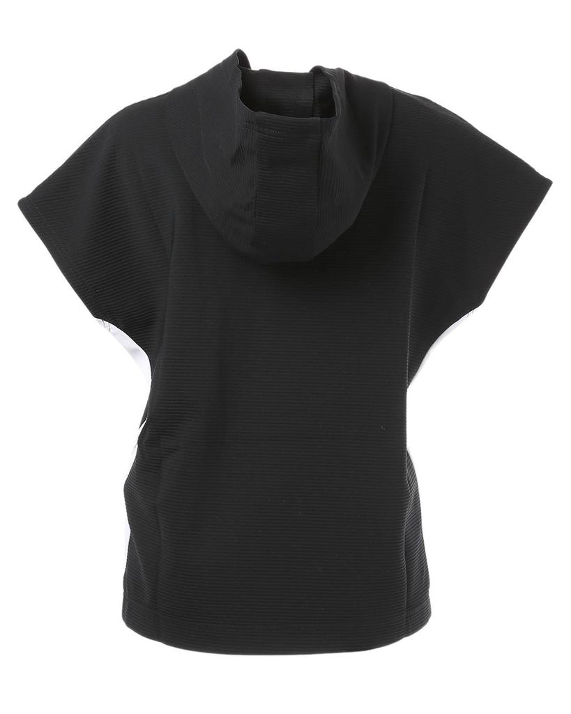 Golf French Sleeve Parka to the 2 [New Balance] Women's (Stretchy/Cool touch) / 012-5164503 010_Black