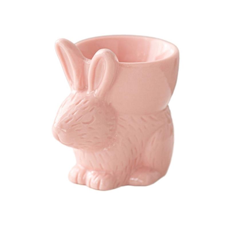 Rabbit Shape Eggs Cups Handmade Eggs Tray Eggs Supplies Boiled Eggs Holder Add a Touch of Charm to Your Breakfast Table