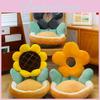 Cushion Sunflower Flower Plush Toy Back Cushions Cartoon Decoration Gift Cute