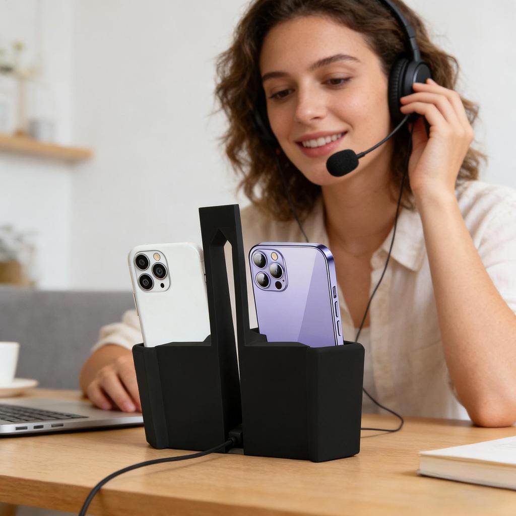 Phone Holder Portable Adjustable Clip On Rack 3D Printed Foldable Tennis Phone Mount for Outdoor Training Practice Pickleball