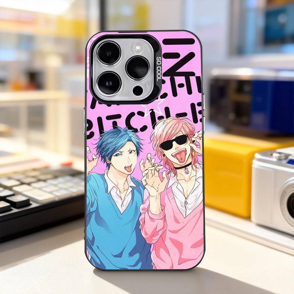 Чехол для телефона Ayato Yuri-i Yarichin Club для iPhone 17,16,15,14,13,12,11,Pro,XS,Max,Plus,Mini,SE4,E Черный Матовый Ударопрочный Чехол