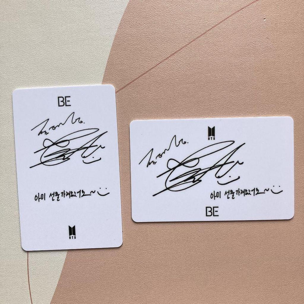 [USED] BTS Bangtan Boys Taehyung V BE Unreleased Lucky Draw Trading Cards 2 Pieces