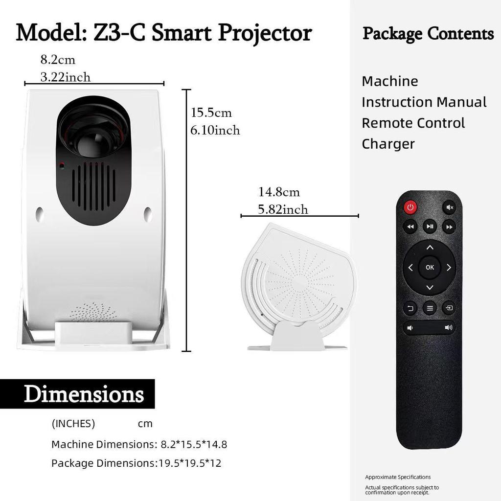 Z3 Mini Ультра HD Android Умный Домашний Проектор