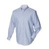 Henbury Мужская классическая рубашка Oxford с длинным рукавом