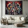 Anime Overlord Wall Tapestry Aesthetic Wall Hanging Printed Fabric Blanket Decorative Tapestries for Bedroom Living Room Home Decor