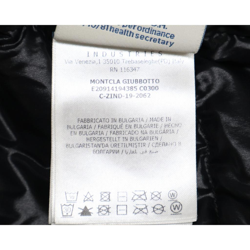 Moncler MONTCLA GIUBBOTTO Толстовка с вышитой линией логотипа внутри пуховик 0 черныйБ/у