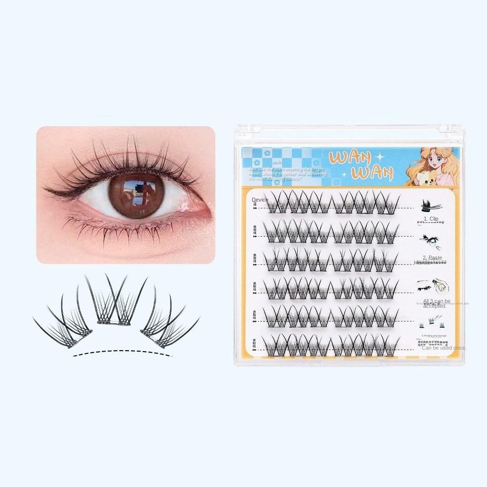 Макияж Клей Накладные Ресницы Милые Накладные Ресницы Бесклеевые Искусственные Ресницы Женщины/Девушки