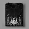 Black Band Vintage Skeletons T Shirts Men Cotton Sabbathes T-Shirt Round Neck British Rock Dancing Tees Short Sleeve Merchandise