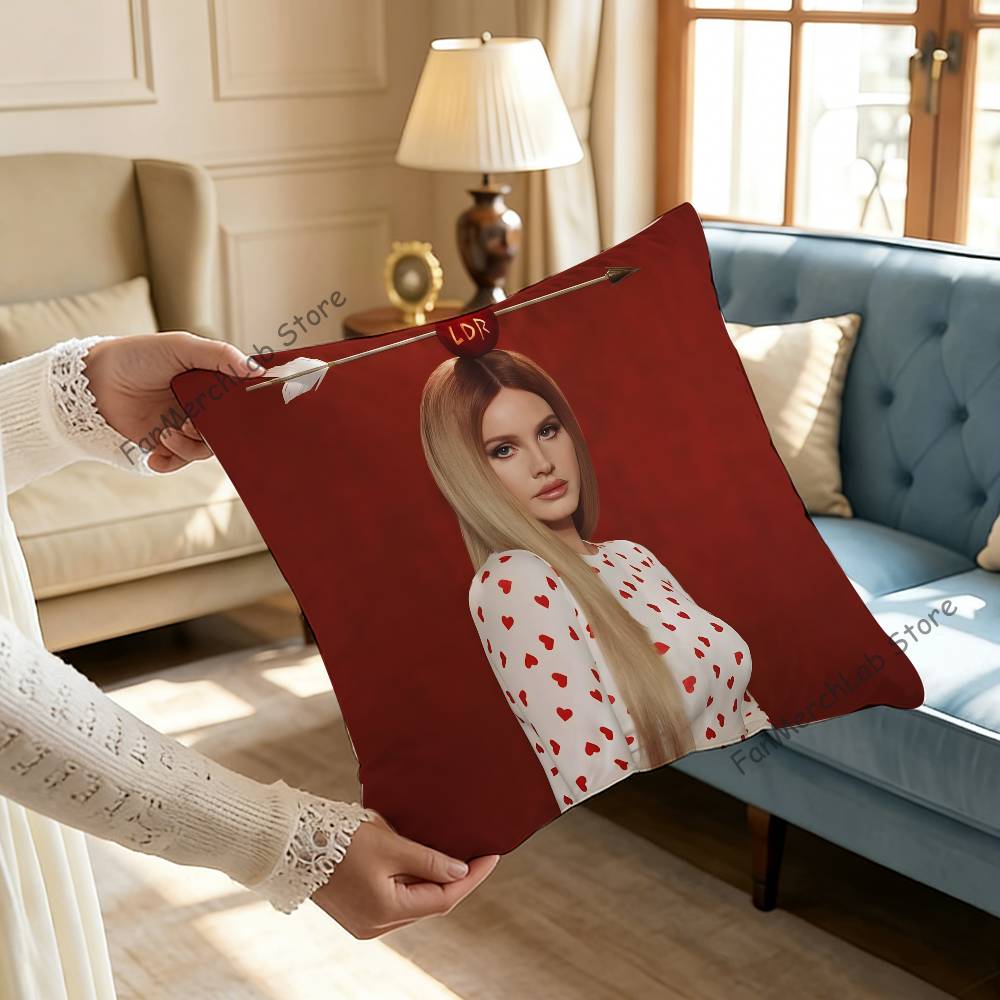 Singer LLana DelS Rey Printed Pillow Cover Cushion Case Simple Sofa Pillow Case No Pillow Core
