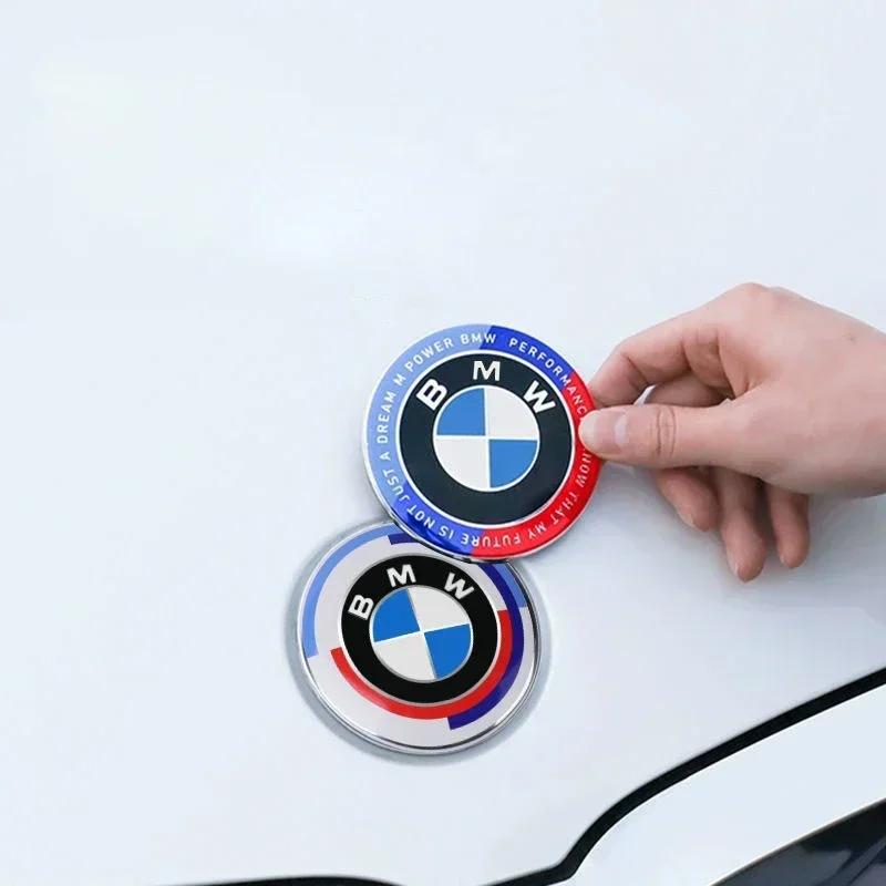 EOPL9 7Pcs Car Hood Front Rear Trunk Emblem Badge For BMW 50th Anniversary Edition E36 E46 E53 E90 E60 E93 E87 G01 G20 X3 X5 F30 F20