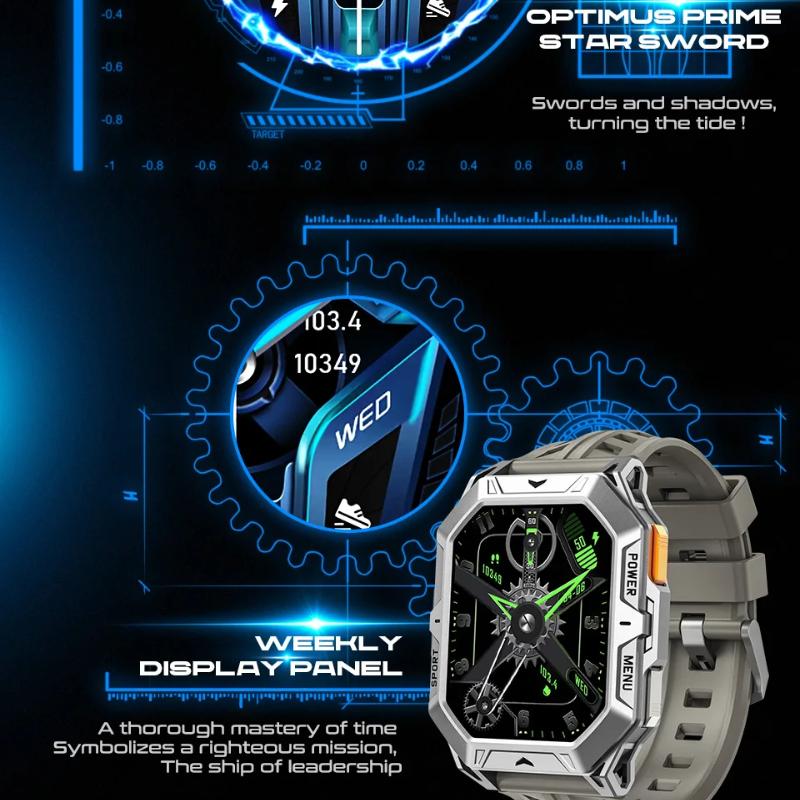 Новые умные часы 2025 года с аккумулятором 1000 мАч, 2,13-дюймовым AMOLED-экраном, мужские часы с компасом, водонепроницаемостью 1 АТМ, Bluetooth-звонками, спортивные умные часы