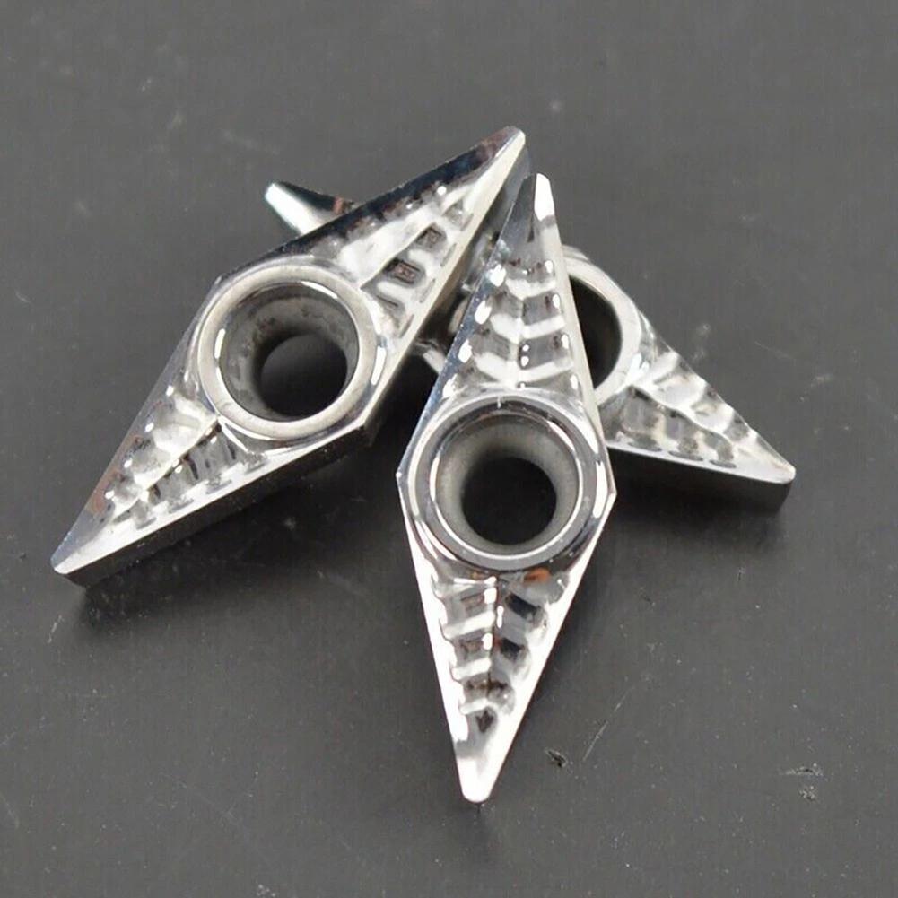 10 шт. VCGT110304-AK Вставки для токарной обработки с ЧПУ Твердосплавные вставки для обработки стальных/алюминиевых деталей Инструменты для прерывистого/непрерывного резания