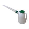 Oil Jug with Long Spout Dispenser Leakproof Practical Sturdy Lid Measuring for