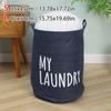 Складная корзина для грязного белья, комплект, горловина, хлопок, лен, цилиндрический тип, высокая вместимость, хранение одежды, сумка для переезда, водонепроницаемая