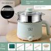 Multifunctional Electric Chafing Dish Small Electric Cooker Non-stick Mini Rice Cooker Integrated Electric Cooker with Steaming Bowl